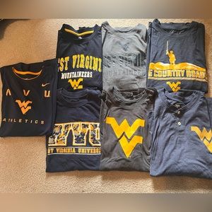 Men’s WVU Mountaineers Shirt Lot